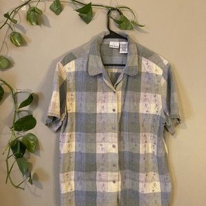 Vintage funky embroidered top